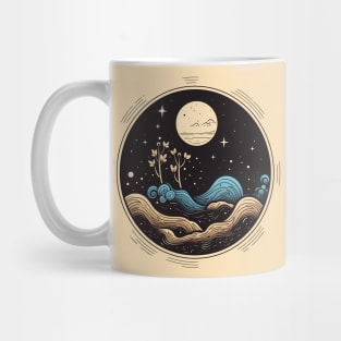 Abstract Moon Over Abstract Clouds Mug